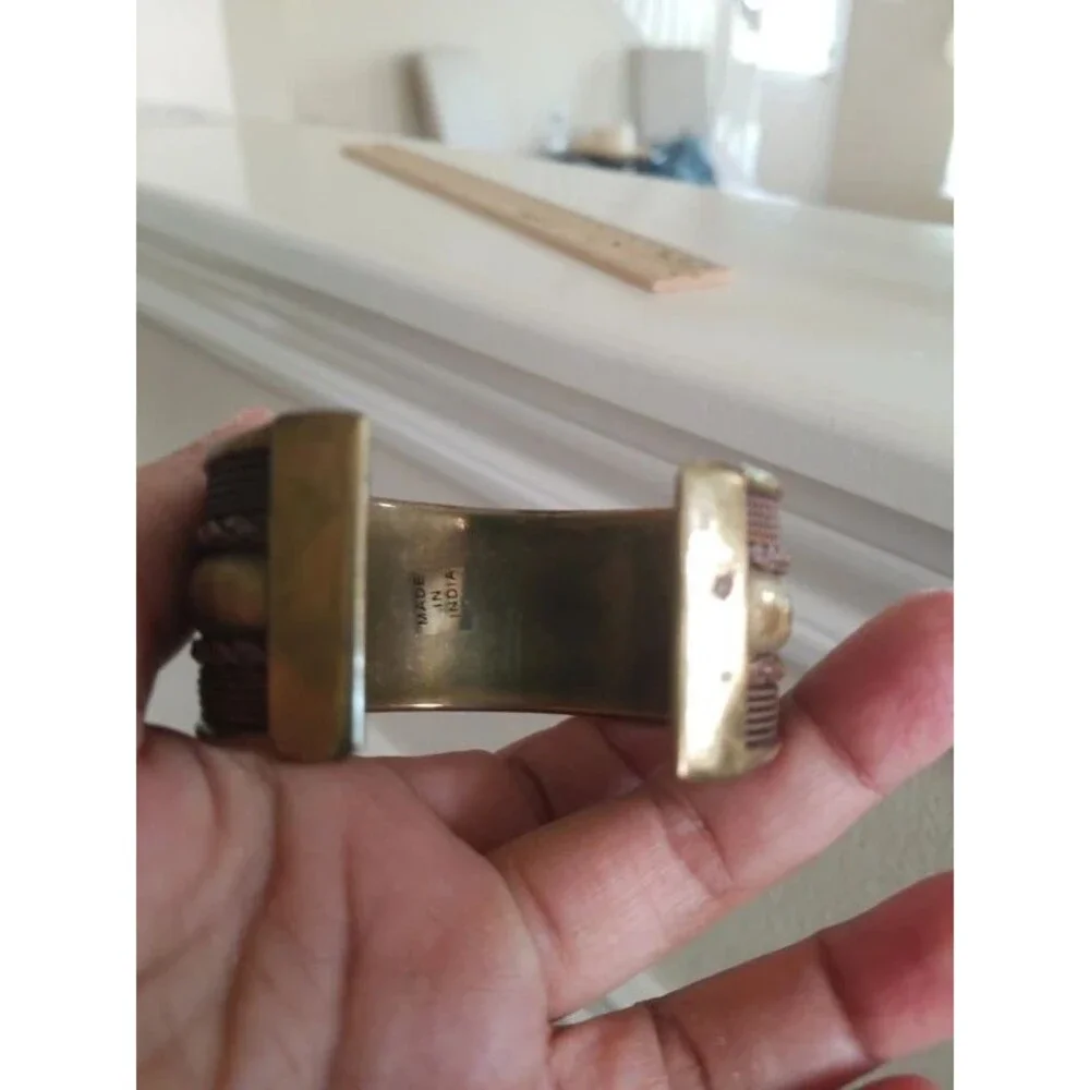 2 piece Vintage bronze cuff bracelets